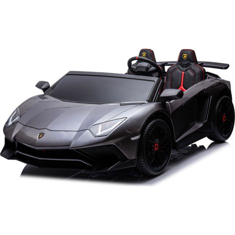 Lamborghini AVENTADOR SVJ BIG Full Grigio Macchina Elettrica per Bambini