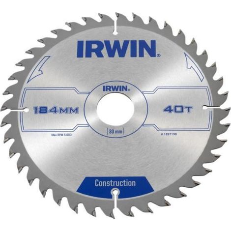 Lame De Scie Circulaire - 184 mm - Trou 30 mm - 40 Dents
