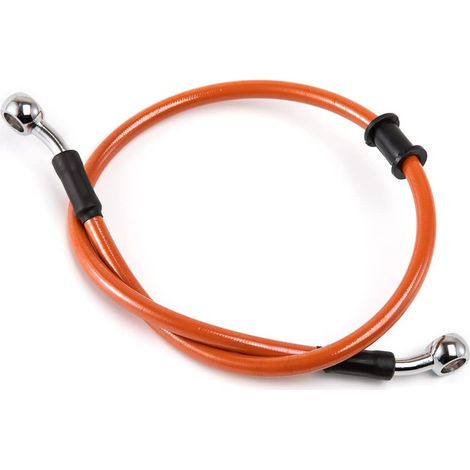 DURITE DE FREIN MOTO COURTE FLEXIBLE ORANGE LONGUEUR 63 CM (1/5)