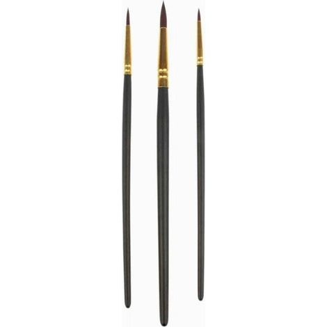 Lot De 3 Pinceaux Ronds N°2/6/12 - Surdiscount