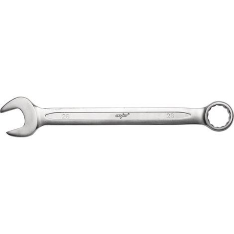 Llave de boca fija tamaño 28, 12 puntas, 15 grados, acero cromo-vanadio 151028