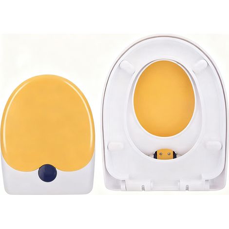 Abattant Wc - 2 En 1 Adulte Enfant - Fermeture Douce - Réglable - Compatible Formes Carrée O V U - 1 Pièce