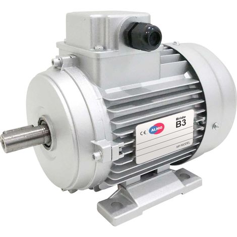 Moteur électrique triphasé 230/400V 1.1 kW 1500 tr/min - MH390S4B3 Alu Bride B3 - Bobinage cuivre