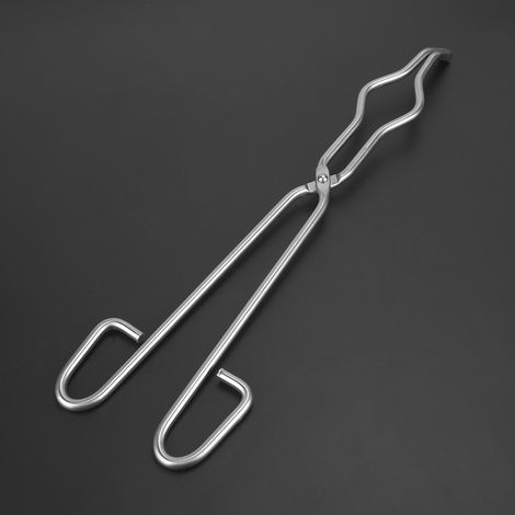 Pince en acier inoxydable pour creuset, pince à bécher avec rivet de qualité aéronautique (400mm/15,75in), outil de laboratoire robuste, fixation solide, usage polyvalent. (1/5)