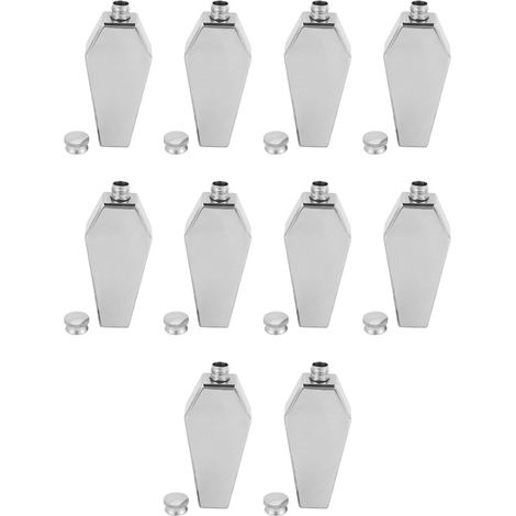 x 100 ml personalisierbare Edelstahl Hüftflaschen tragbare