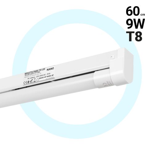 Kit LED-Röhrenhalterung + LED-Röhre T8 - 9W - 60cm