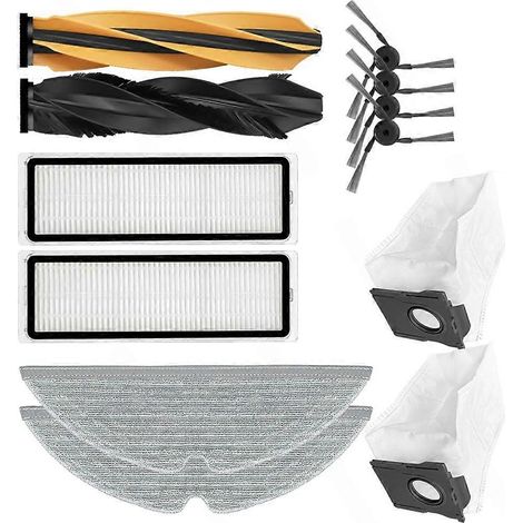 Para accesorios Dreame D20 Pro Plus / D20 Pro: cepillo principal, filtro HEPA, bolsa para polvo, paño de mopa, repuestos. (1/4)