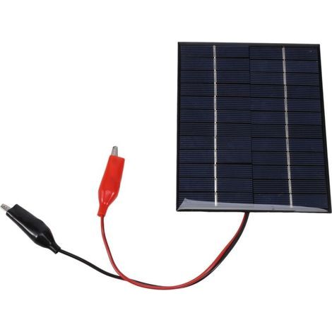 Panel solar de bricolaje para exteriores, impermeable, de 5 W y 12 V, de polisilicio epoxi, 136 x 110 mm, para herramientas con batería de 9-12 V. (1/4)