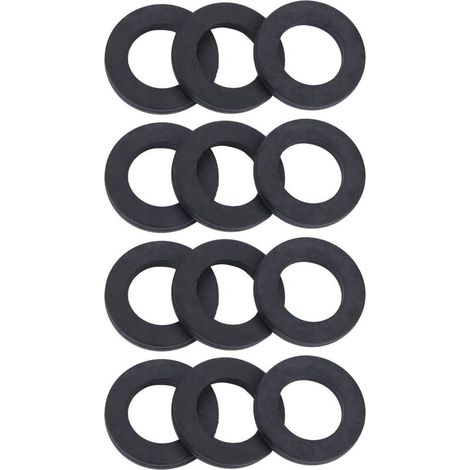 12pcs Ronde-ronde Raune de douche Robinet Affichage de tuyaux en caoutchouc pour scellage (3/4 ") (1/5)
