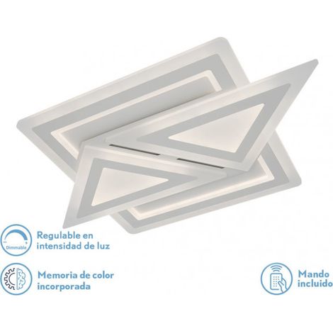 Plafon 169w 3000k, 4000k, 6500k Blanco Atria 5x74x48Cm 22815 Lm Regulable, Memoria y C. Remoto (1/3)