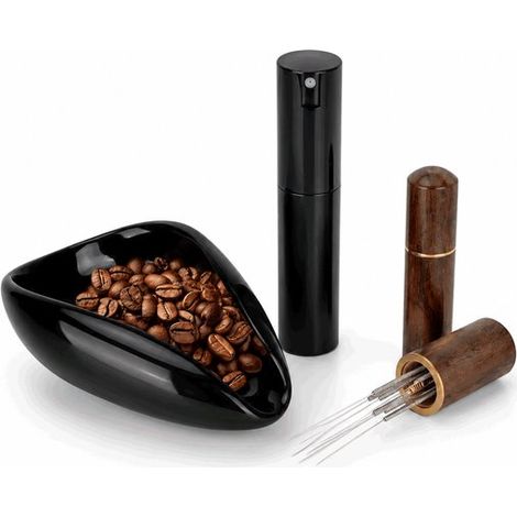 Kit de dosage de café – Bac en céramique – Spray statique – Outil WDT en bois – Espresso parfait (1/5)