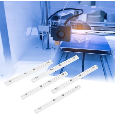 5 pièces de connecteurs droits pour profilés en aluminium de 20 pouces, rallonge pour machines-outils CNC, norme UE (1/5)
