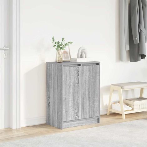Schuhschrank Grau Sonoma 57x34x76 cm Holzwerkstoff