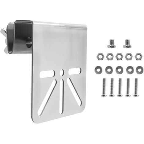 ALLIANDISStainless Steel Gutter Camera Mount, Compatible with Solar Cameras and Outdoor PTZ Cameras, Toolless Mounting with Rustproof Screws, Stable and Waterproof Mount for Outdoor Security (1/4)
