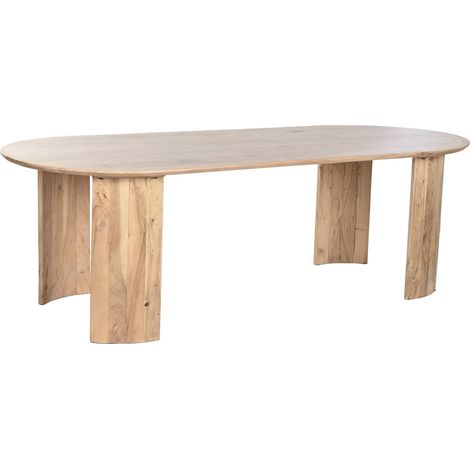 Table acacia élégante pour salle à manger moderne - acacia naturel clair (1/5)