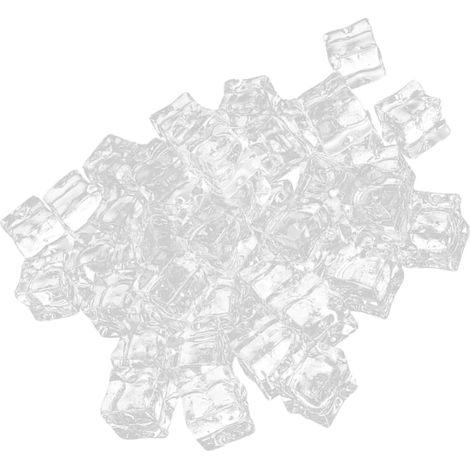 Glaçons Carrés et Multifonction en Acrylique Transparent Lot de 50 Réutilisables Aspect Réaliste Décoratif pour Aquarium (1/5)