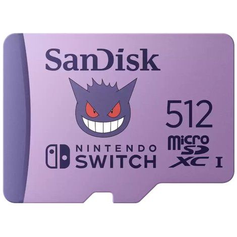 Sandisk Sandisk Nintendo Switch Pokémon - Flash-speicherkarte - 512 Gb - Video Class V30 / Uhs-i U3 - Microsdxc Uhs-i (sdsqxao-512g-gn6zk)