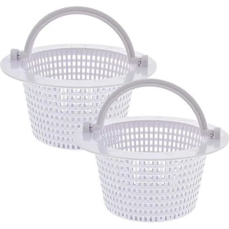 Paniers de rechange pour skimmer de piscine (lot de 2) - Skimmer mural pour piscine hors sol, blanc-AquaForge (1/5)