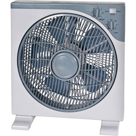 Ventilatore in plastica 3 velocità 5 pale 40w verticale flusso aria fresca con piedini ideale anche per ambienti grandi (1/5)