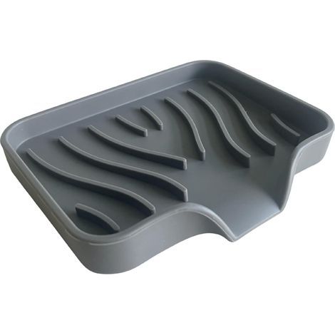 1 Porte-savon,Silicone,Design anti-dérapant,Drainage efficace,Salle de bain (1/5)
