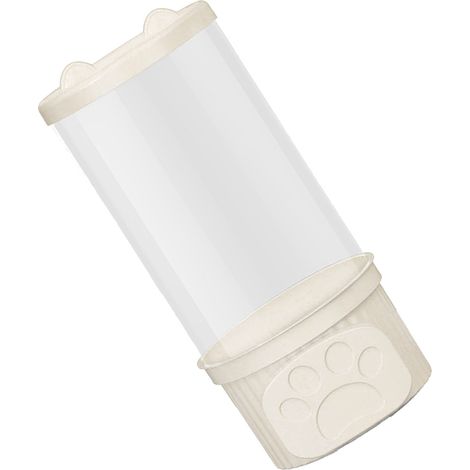 Tube de rangement pour peluches, seau de rangement transparent, panier de rangement pour poupées et figurines d'enfants, accessoire de rangement pour poupées, blanc (1/5)