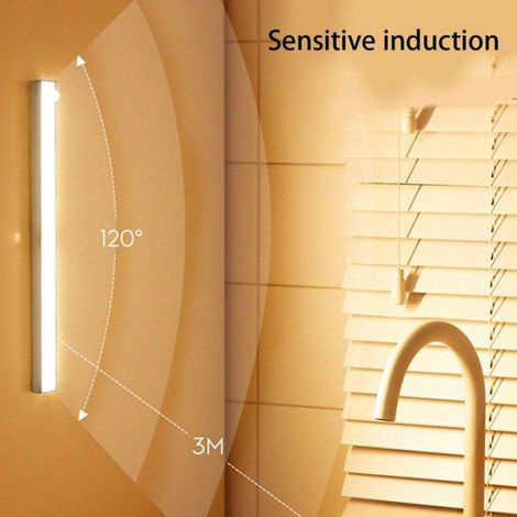 Lumière d'armoire LED - - Détecteur de mouvement - Rechargeable USB - 21 LED - 6000K (1/5)