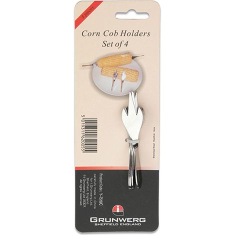 Grunwerg Windsor Set Of 4 Corn Cob Holders
