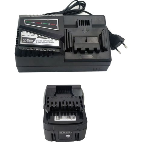 BSL1850 Akku mit UC18YFSL Ladegerät für HIKOKI / Hitachi 18V 5000 mAh BSL1815X BSL1815S BSL1830 BSL1830C 330139 339782 (1/5)