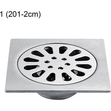 Bonde de sol universelle haute dureté anti-refoulement, robuste et durable, pour douche et salle de bain. (1/3)