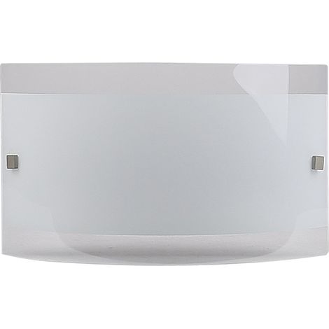 Applique/plafonnier Nova blanc satiné verre R7s 60W