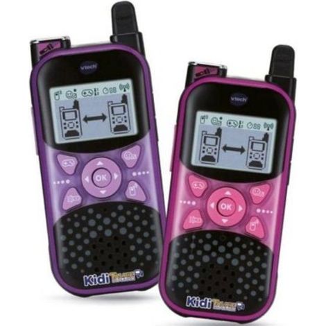 Talkie-walkie VTech KidiTalkie Explorer rose/violet, jeu de sécurité STEM VoiceFX-AquaForge