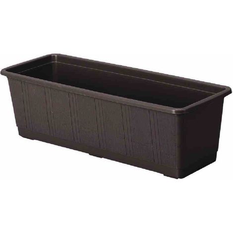 Bewässerungskasten Aqua Gr. 80 cm braun mit Wasserstandsanzeige (1/2)