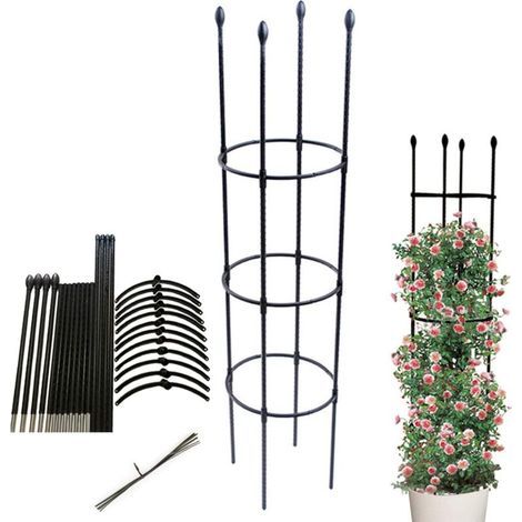 ZOLGINAH Tuteur pour Végétaux ,Support pour Plantes grimpantes,Stable Cage à tomates,Jardin Treillis Grimper légumes & Fleurs et Fruits Grow Cage,Convient pour Le Jardin,Le Balcon (1/5)