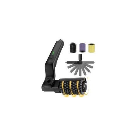 Brosse électrique rotative pour barbecue extérieur, 3 vitesses, en acier inoxydable 304, sans poils qui se détachent, autonomie de 90 minutes. (1/5)