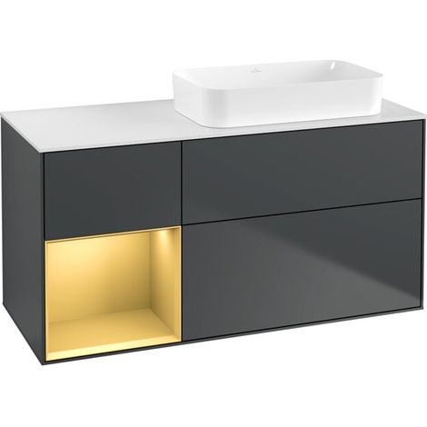 Villeroy & Boch F681HFHG Meuble sous-lavabo Finion F68 (1/2)