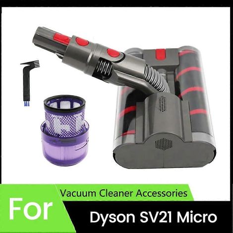 Filtre pour aspirateur brosse pour aspirateur Filtre de brosse pour aspirateur filtre de remplacement Electric Floor Brosse Head HEPA filtre de SV21 Micro Aspirateur accessoire Soft Roller Aspirateur (1/5)