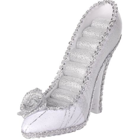 Schuhregal mit hohen Absätzen und Ablagefläche für Schmuck und Modeaccessoires (1/5)