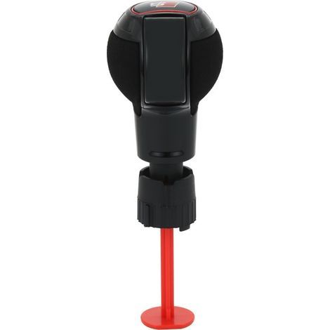 Maßgefertigter Schaltknauf für Audi-Automatikfahrzeuge, schwarz lackierter Knauf, schwarzes Wildleder-RS-Logo, ein Stück pro Packung. (1/4)
