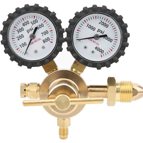 Régulateur d'azote pression d'air de gaz à double jauge avec pression de livraison de 0 à 800 PSICGA580 (1/5)