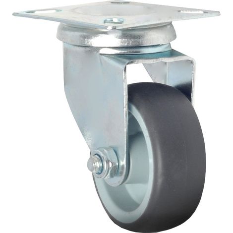 Lot de 5 Roulettes Pivotantes 50 mm pour Meubles et Charges Lourdes - 25 kg par Roue