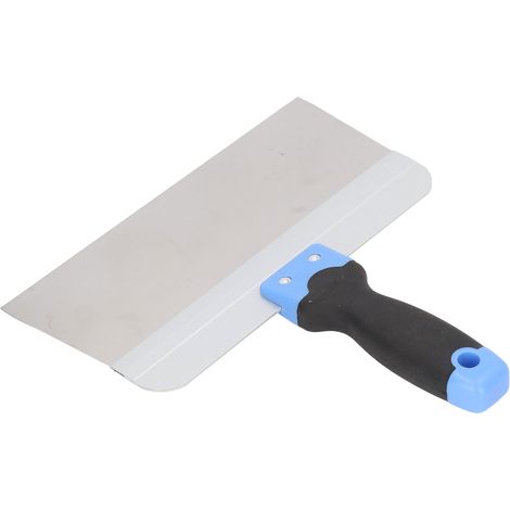 Couteau à mastic en acier inoxydable poli miroir pour l'entretien automobile, avec manche antidérapant en caoutchouc souple, 255 mm (10 pouces). (1/5)