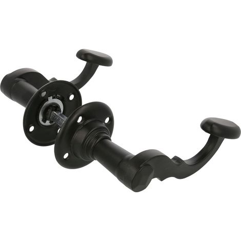 Türbeschlag schmiedeeisernes Design Türdrücker Drückerpaar Griffpaar Schwarz (1/5)