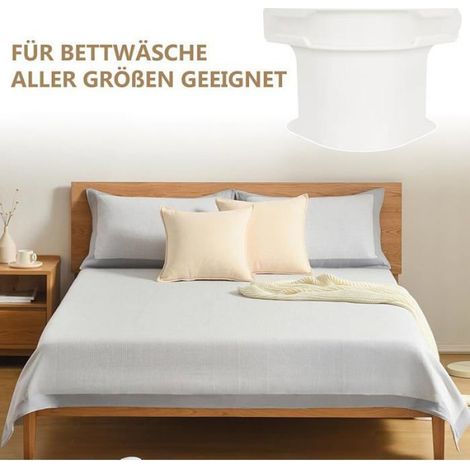 Support De Drap De Lit - PVC Blanc - Antidérapant - Pour Matelas Lit Bébé Et Lits Âgés - Lot De 4 (1/5)