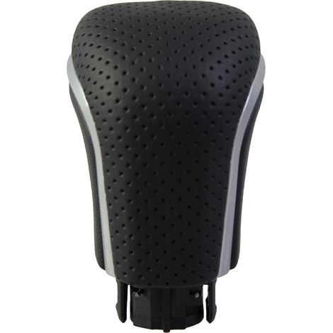 Suitable for gear knobs, gear heads, levers and shift parts of Toyota Corolla vehicles with automatic transmission, black perforated leather, one piece per pack.--BIEMMEDUE (1/4)