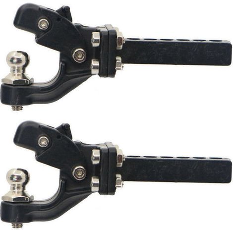 Deux crochets de remorquage compatibles avec les crawlers radiocommandés SCX10 90046 90047 TRX4 à l'échelle 1:10 (1/5)
