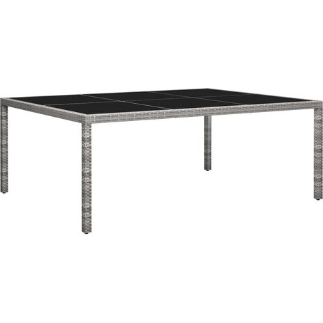 vidaXL Tavolo da Pranzo da Giardino Grigio 200x150x74 cm in (1/5)