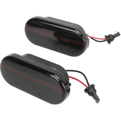 QORVA
-2pcs Feux de Clignotant Séquentiels LED Jaune 12V Marqueurs Latéraux Remplacement pour Bora