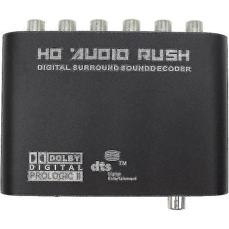 Convertisseur audio numérique DTS/AC-3 optique vers RCA analogique 5.1 canaux, adaptateur audio, amplificateur et convertisseur (1/4)