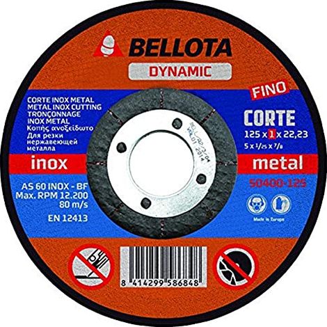 (25 u.) DISCO C METAL/INOX EJE FINO