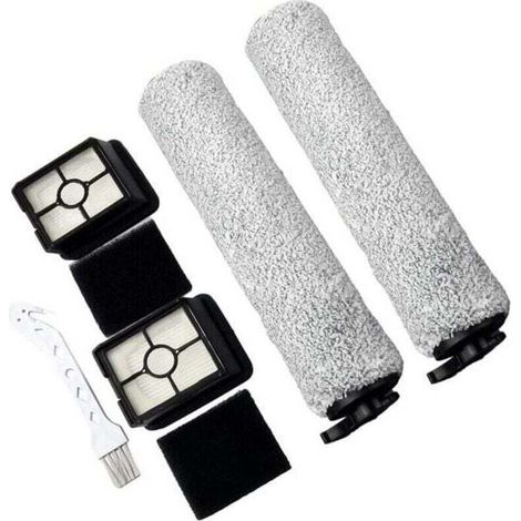 Set di 5 spazzole a rullo con filtro HEPA per aspirapolvere BISSELL CrossWave, XU, HF3, ricambi per pulizia a secco/umido della casa --Crezuo
